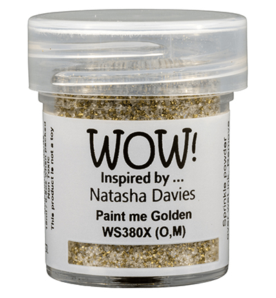 WS380X - Wow! - Paint me Golden *Natasha Davies* - Poudres embossing glitter