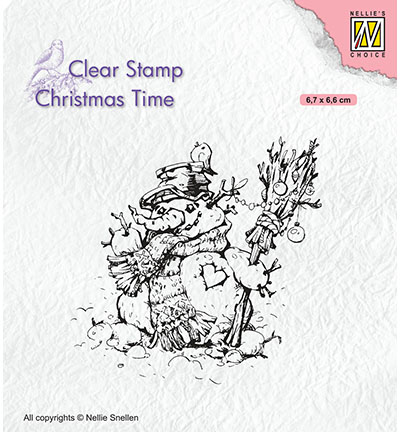 CT034 - Nellie's Choice - Snowman- - Tampons Christmas Time CT034 - Nellie's Choice - Snowman- - Tampons Christmas Time