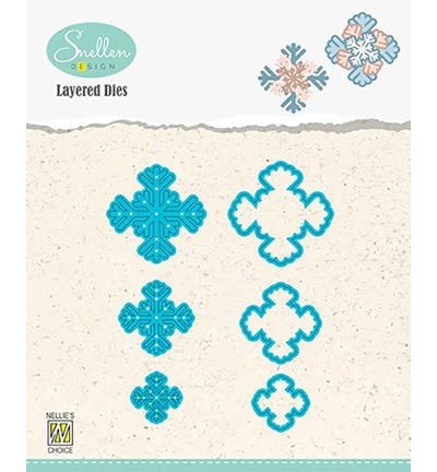 LDSF004 - Nellie's Choice - Layered Dies -Snowflakes 04- - Noël, hiver
