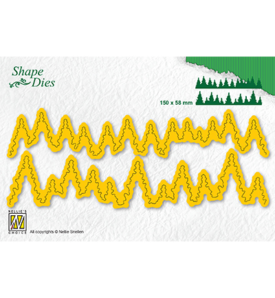 SD184 - Nellie's Choice - Shape Dies -pine forest- - Noël, hiver