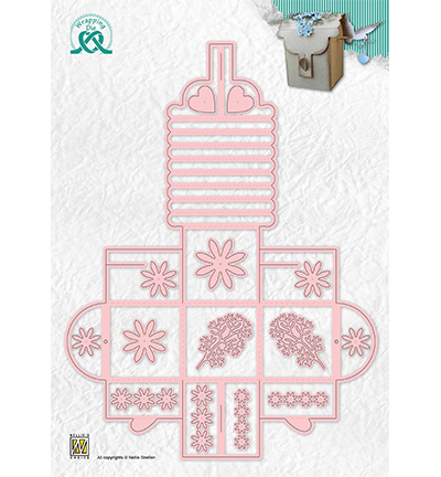 WPD013 - Nellie's Choice - Wrapping Dies Gift-box 13 -flower box- - Enveloppe, boîte