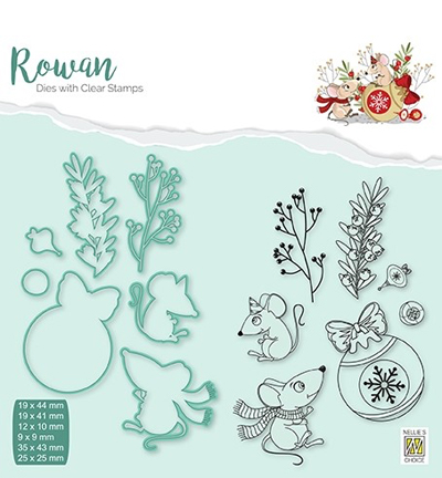 RDCS005 - Nellie's Choice - Christmas mouse-1 Christmas bauble - Noël, hiver