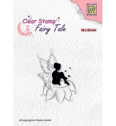 FTCS020 - Nellie's Choice - Fairy Tale nr. 18 Elf sitting on flower - 
