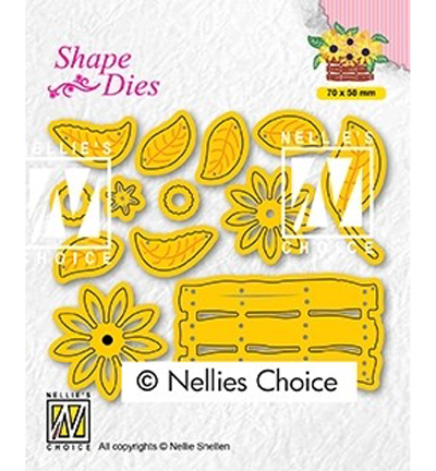 SD193 - Nellie's Choice - Build-up dies: flower basket - Fleurs