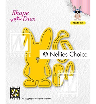 SD195 - Nellie's Choice - Build-up dies:macho hare - Pâques
