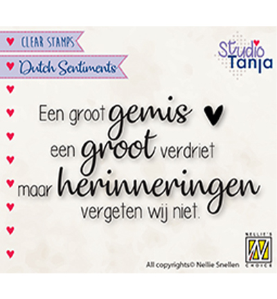 SENC019 - Nellie's Choice - Een groot gemis een groot verdriet maar… - Textes
