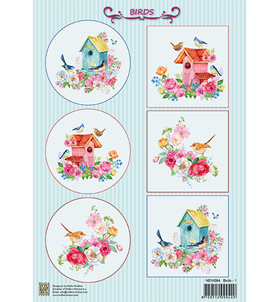 NEVI094 - Nellie's Choice - Birds - Decoupage Sheet NEVI094 - Nellie's Choice - Birds - Decoupage Sheet