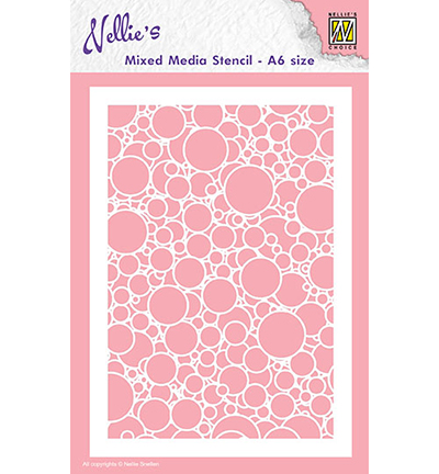 MMSA6-016 - Nellie's Choice - Bubbles - Mixed Media Stencils