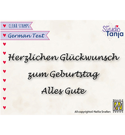 GTCS002 - Nellie's Choice - German Texts, Herzlichen Glückwunsch, Zum Geburtstag, Alles Gute - 