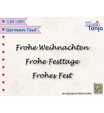 GTCS003 - Nellie's Choice - German Texts, Gesegnete Weihnachten, Gesegnetes Fest, Besinnliche Feiertag - 