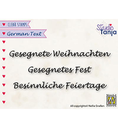 GTCS004 - Nellie's Choice - German Texts, Frohe Weihnachten, Frohe Festtage, Frohes Fest - 