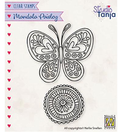CSMAN011 - Nellie's Choice - Mandala's Paisley butterfly - 