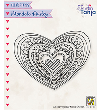 CSMAN012 - Nellie's Choice - Mandala's Paisley heart - 