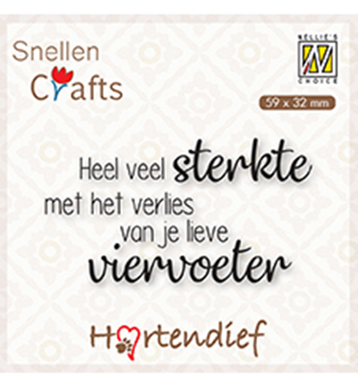DTPCS003 - Nellie's Choice - Heel veel sterkte met het verlies van je.. - Tampons texte DTPCS003 - Nellie's Choice - Heel veel sterkte met het verlies van je.. - Tampons texte