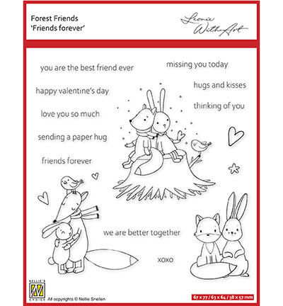 FFECS001 - Nellie's Choice - Set 1: Friends forever - Tampons texte FFECS001 - Nellie's Choice - Set 1: Friends forever - Tampons texte
