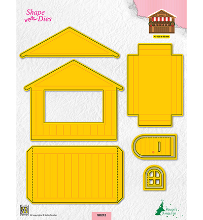 SD212 - Nellie's Choice - Christmas house - Shape Dies