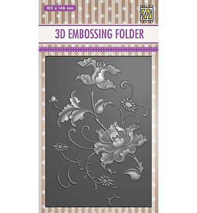 EF3D027 - Nellie's Choice - Exotic flower - 3D Embossing Folders