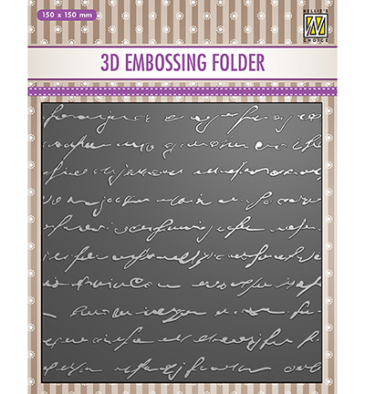 EF3D029 - Nellie's Choice - Writing - 3D Embossing Folders