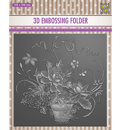 EF3D030 - Nellie's Choice - Flower bouquet - 3D Embossing Folders