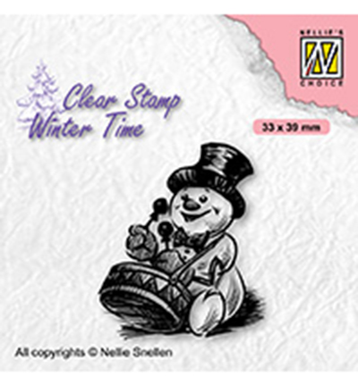 WT007 - Nellie's Choice - Snowman with drum - 