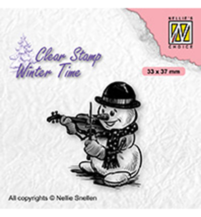 WT009 - Nellie's Choice - Snowman with violin - 