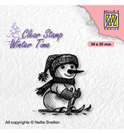 WT010 - Nellie's Choice - Skiing snowman - 