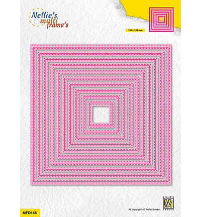 MFD148 - Nellie's Choice - Double stitchlines: Square - Formes de base
