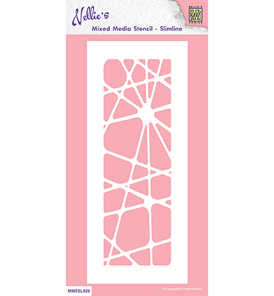 MMSSL020 - Nellie's Choice - Slim line stencils, Abstract - Mixed Media Stencils