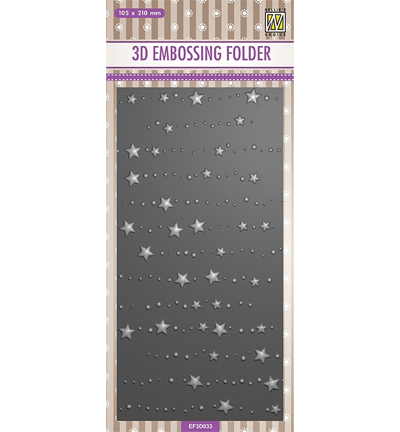 EF3D033 - Nellie's Choice - Slimline size, Stars & dots - 