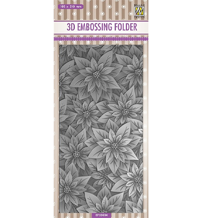 EF3D034 - Nellie's Choice - Slimline size, Poinsettia - 