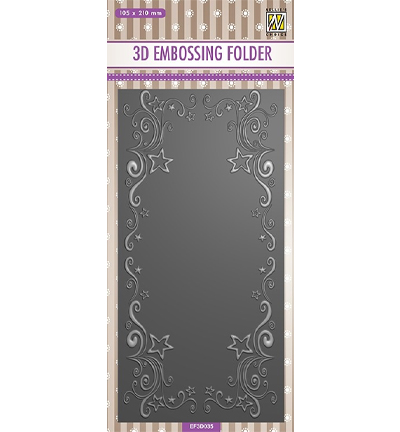 EF3D035 - Nellie's Choice - Slimline size, Curs-stars frame - 