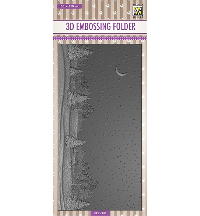 EF3D036 - Nellie's Choice - Slimline size, Snowy landscape - 