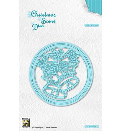 CRSD021 - Nellie's Choice - Round frame Christmas bells - Noël, hiver