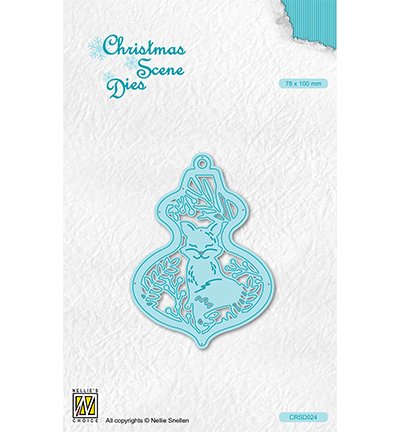 CRSD024 - Nellie's Choice - Christmasball with fox - Noël, hiver
