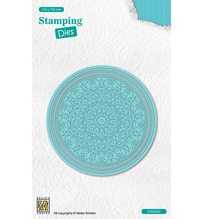 STAD003 - Nellie's Choice - Round Christmas Trees - Stamping Dies