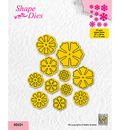 SD221 - Nellie's Choice - Set of Small Flowers - 