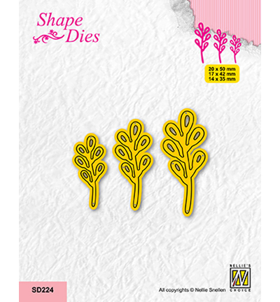 SD224 - Nellie's Choice - Set of 3 Branches-3 - Shape Dies SD224 - Nellie's Choice - Set of 3 Branches-3 - Shape Dies