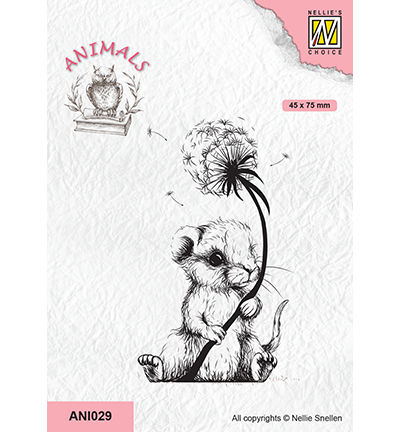 ANI029 - Nellie's Choice - Animals mouse with dandelion fluff - Autres tampons clear ANI029 - Nellie's Choice - Animals mouse with dandelion fluff - Autres tampons clear