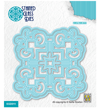 SGD011 - Nellie's Choice - Square curl-ornament 1 - Ornements