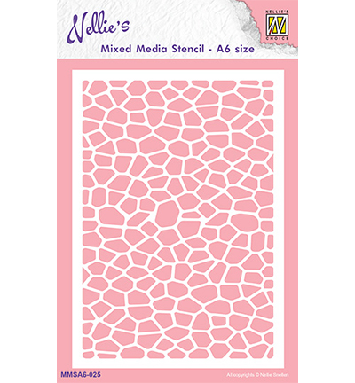 MMSA6-025 - Nellie's Choice - Stencils Stone pavement - Mixed Media Stencils