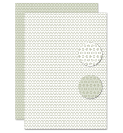 NEVA118 - Nellie's Choice - Grey/green flowers - Background Sheet