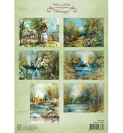 NEVI099 - Nellie's Choice - Nature scenes, 10xA4 - Decoupage Sheet