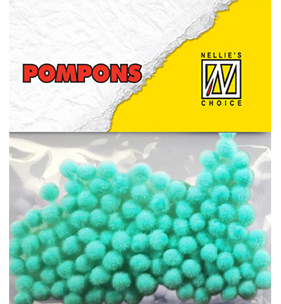 POM027 - Nellie's Choice - Mini pompoms Turquoise - Mini