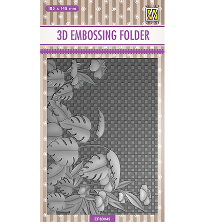 EF3D045 - Nellie's Choice - Flowers Monstera Deliciosa - 3D Embossing Folders
