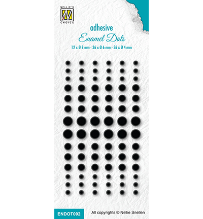 ENDOT002 - Nellie's Choice - Enamel dots, Black - 