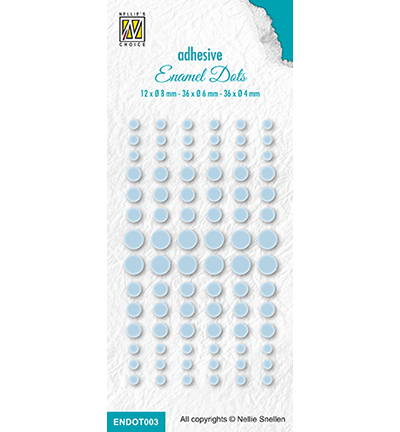 ENDOT003 - Nellie's Choice - Enamel dots, Baby blue - 