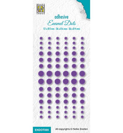 ENDOT009 - Nellie's Choice - Enamel dots, Purple - 