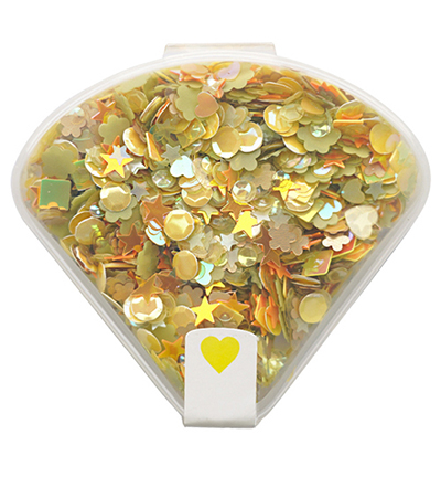 SEQ001 - Nellie's Choice - Sequins assorti, Yellow - Paillettes