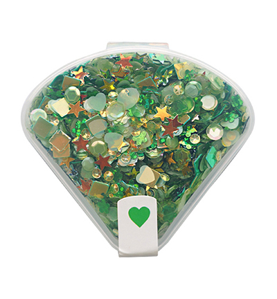 SEQ002 - Nellie's Choice - Sequins assorti, Green - Paillettes