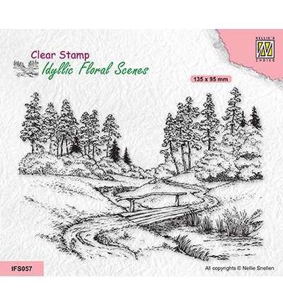 IFS057 - Nellie's Choice - Stream with bridge - Noël, hiver